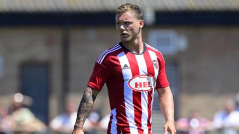 Jayden Wareham in pre-season action for Exeter