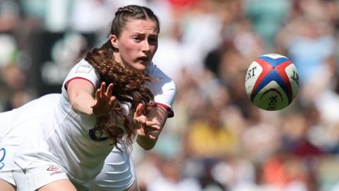 Lucy Packer in action for England Women