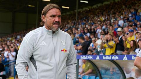 Daniel Farke looks on prior the pre-season friendly match between Leeds United and Villarrea
