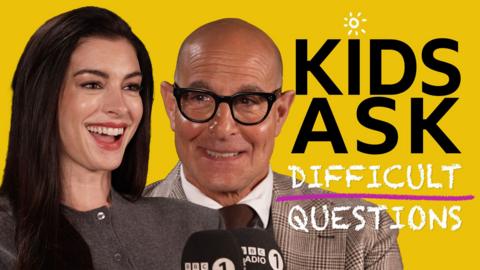 Kids Ask Difficult Questions: Anne Hathaway and Stanley Tucci