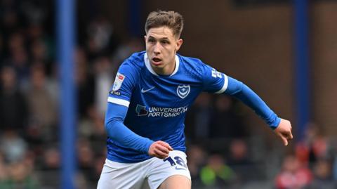 Mark Kosznovszky in action for Portsmouth