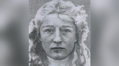 Facial reconstruction of the woman,