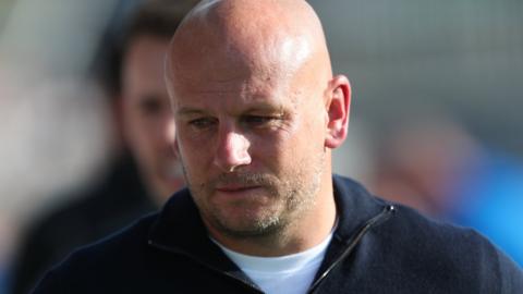 Adam Murray ponders as AFC Fylde play Hartlepool