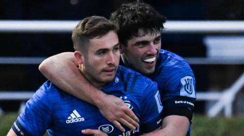 Leinster eased past Ospreys thanks to tries from Jordan Larmour and Cian Healy