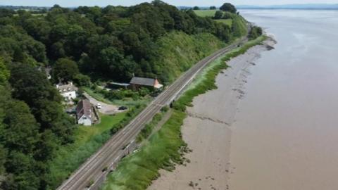 Newport to Gloucester rail line