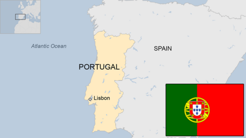 map of Portugal