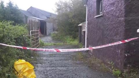 Scene near Newry after bodies found