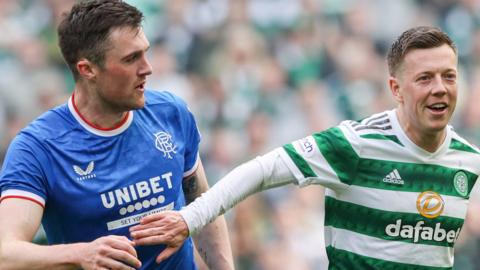 Rangers' John Souttar and Celtic's Callum McGregor