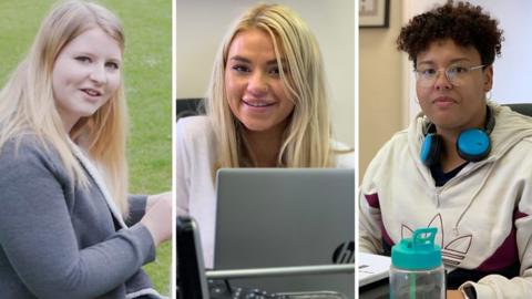 Kirsty, April and Liz, who all do a four-day week