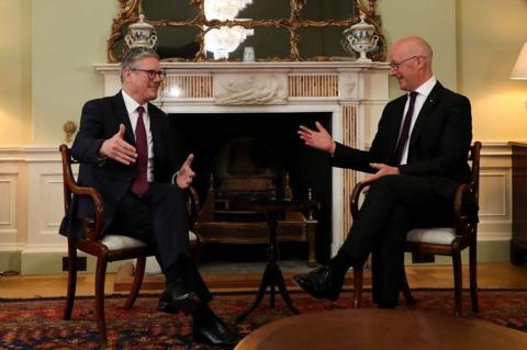 Keir Starmer meets John Swinney in Edinburgh