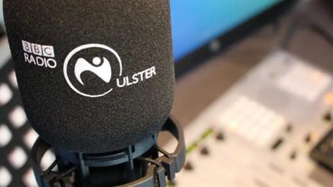 Radio ulster black microphone