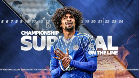 Leicester City Championship survival graphic