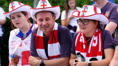 England fans pre match