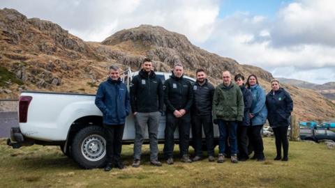 Representatives from Gwynedd Council and Snowdonia National Park who will work together as part of the new arrangement