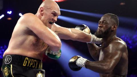 Tyson Fury beat Deontay Wilder when the American's corner threw the towel in during the seventh round of their fight in Las Vegas in February