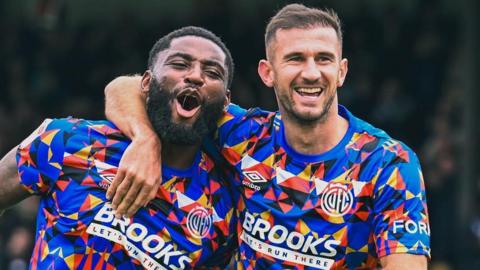 Kylian Kouassi scores for Cambridge United