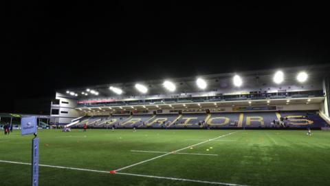 Worcester Warriors play on an artificial playing surface at Sixways