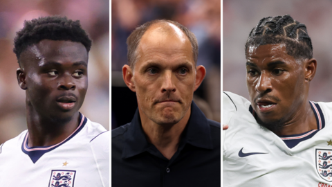 Bukayo Saka, Thomas Tuchel and Marcus Rashford
