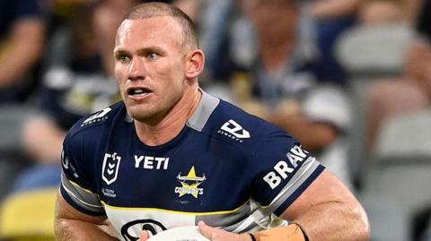 Matt Lodge in action for North Queensland Cowboys