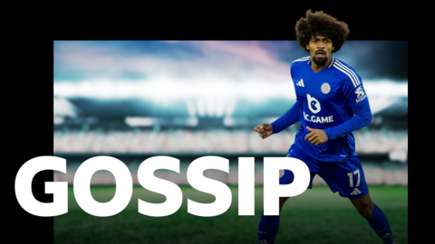 The BBC Gossip graphic with Leicester midfielder Hamza Choudhury