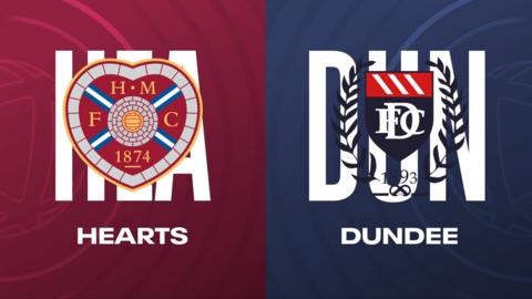 Hearts and Dundee badges