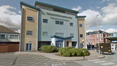 Exterior view of Stepping Hill Hospital