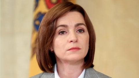 Moldovan President-elect Maia Sandu attends a news conference in Chisinau, Moldova, November 30, 2020