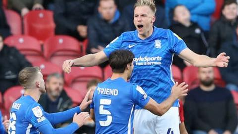 Marc Roberts scored Birmingham's opener against Boro at the Riverside