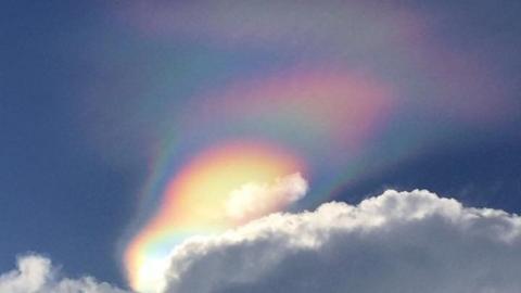 Picture of fire rainbow in Singapore on 20 February 2017