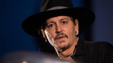 Johnny Depp at the Glastonbury Festival