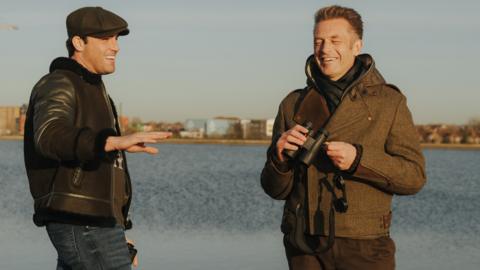 Jack Fincham and Chris Packham