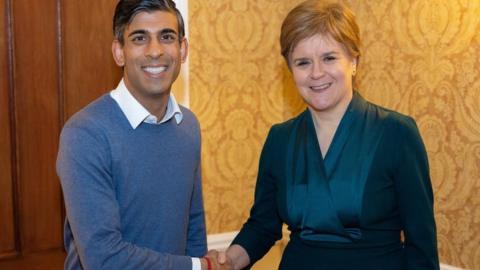 Rishi Sunak and Nicola Sturgeon