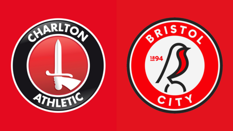 Charlton Athletic and Bristol City club badges