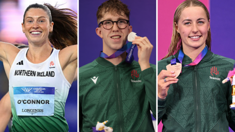 Kate O'Connor, Daniel Wiffen and Ellie McCartney