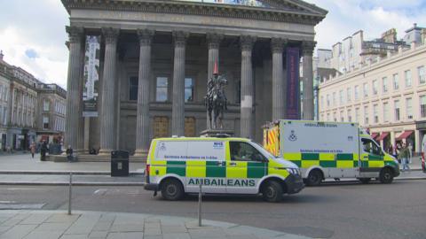 Emergency services at the Gallery of Modern Art