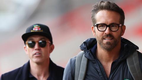 Wrexham Football Club owners Rob McElhenney and Ryan Reynolds