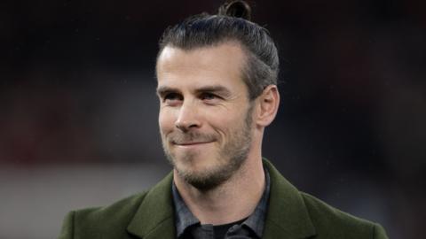 Gareth Bale with a smile on his face
