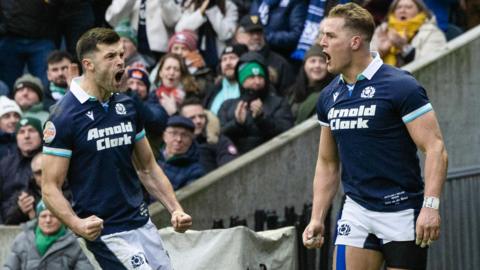 Blair Kinghorn and Duhan van der Merwe have been recalled for the trip to Wales