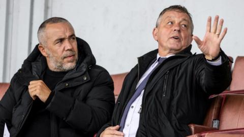Morton's Dougie Imrie and Billy Davies