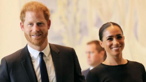 The Duke and Duchess of Sussex in July 2022 in New York