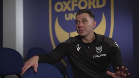 Oxford United Head Coach Matt Bloomfield.