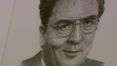 The funeral of John Hume took place in St Eugene's Cathedral in Derry on Wednesday.