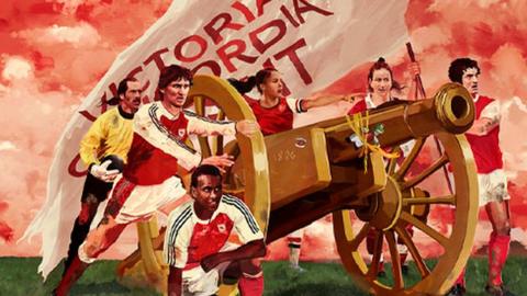 Arsenal football team artwork