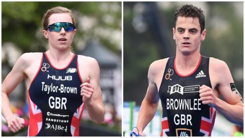 Georgia Taylor-Brown and Jonny Brownlee