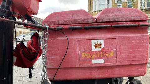 Royal Mail delivery cart in East Dulwich