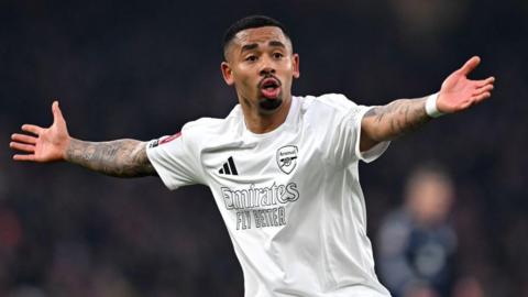 Gabriel Jesus playing for Arsenal