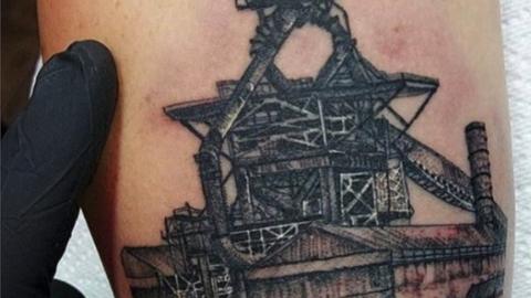 Tattoo of Redcar blast furnace