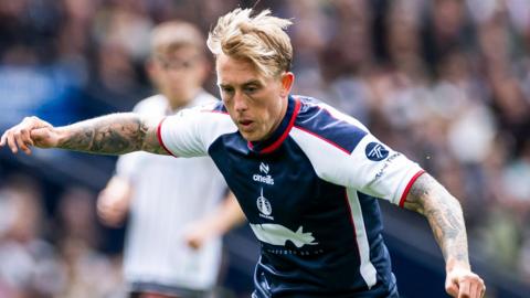 Calvin Miller playing for Falkirk