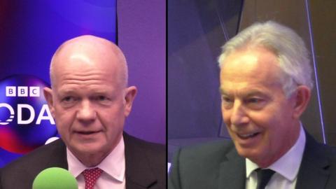 William Hague and Tony Blair