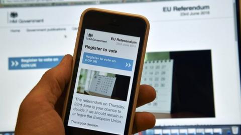 EU referendum registration site